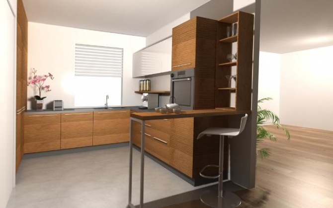 Tủ bếp gỗ acrylic cao cấp